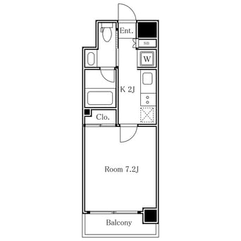 間取図 レジディア中目黒Ⅱ