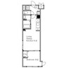 エルファーロ恵比寿 1LDKの間取り
