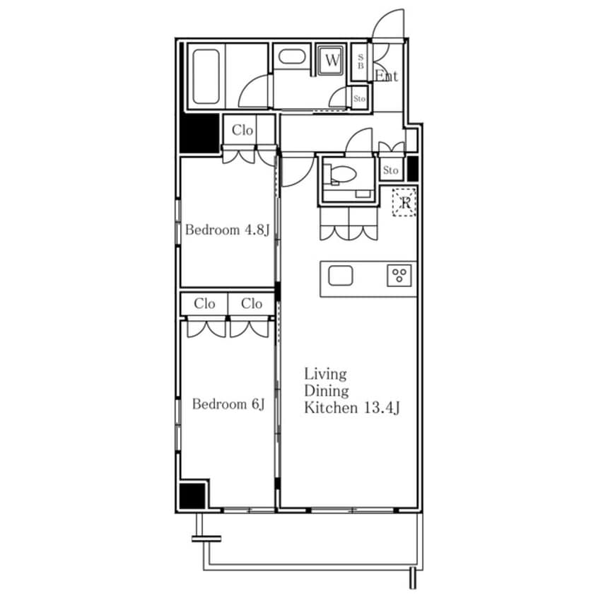 間取図 ENetial代官山