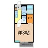 ソレジオ・M B棟 1Kの間取り