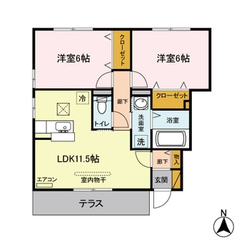 間取図 エーデルワイス Ａ