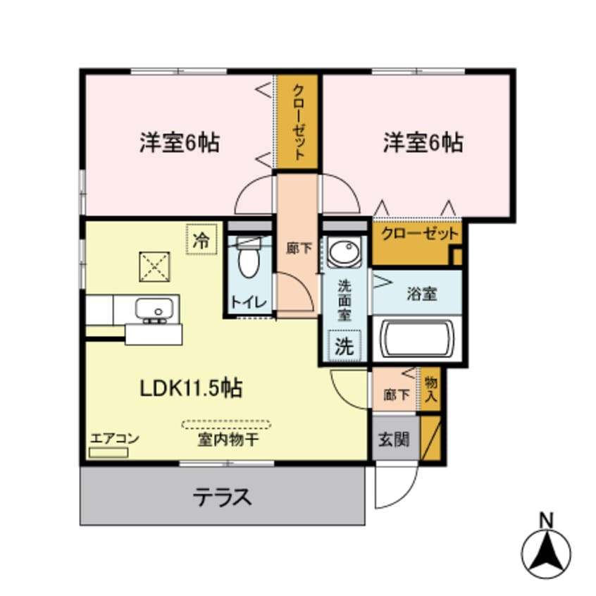 間取図 エーデルワイス Ａ