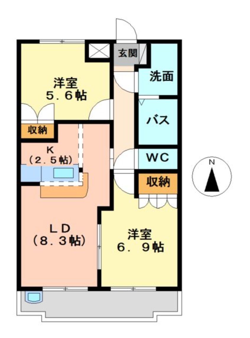 間取図 サンセットヒルズ