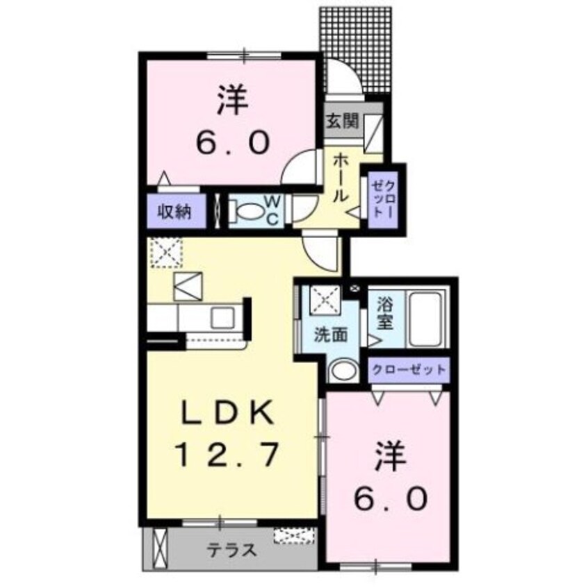 間取図 シェーヌⅡ