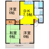 コート倉A 3DKの間取り