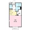 フレシール城南A 1Kの間取り