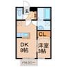 ブルーバウム 1DKの間取り