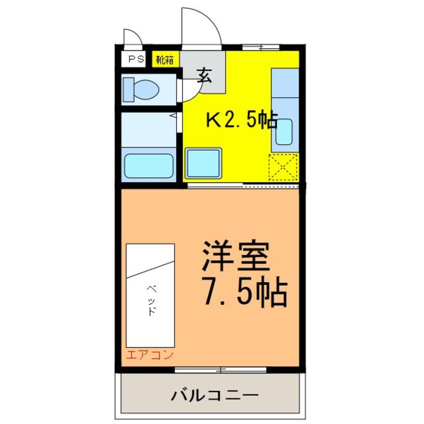 間取図 塚原コーポⅠ