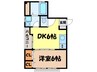 Ｋ・Ｒ MIYOUJI 1DKの間取り