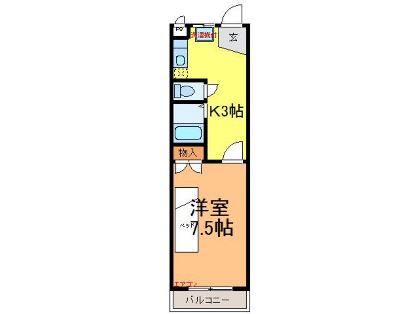 間取図 塚原コーポⅡ