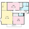 サンガーデン小山Ⅱ号館 2LDKの間取り