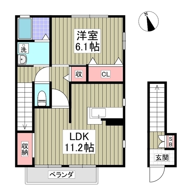 間取り図 スクエア駅南A棟