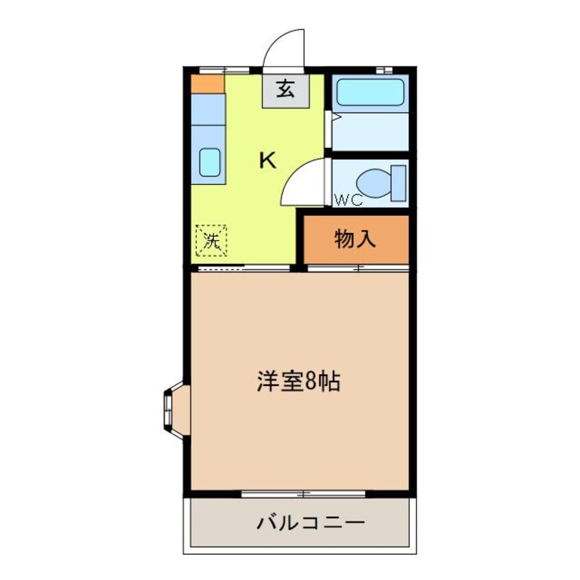 間取図 フレグランス西友A棟