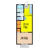 ラ・フォーレ小山 1DKの間取り