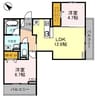 Ｄ-ＲＯＹＡＬ中央 ＥＡＳＴ 2LDKの間取り