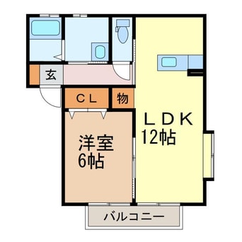 間取図 N・フラットC