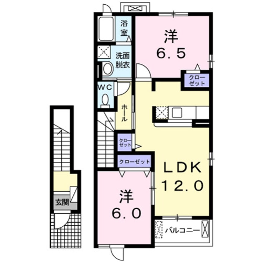 間取図 シェーヌⅠ