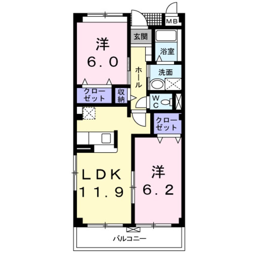 間取図 エトワール城東