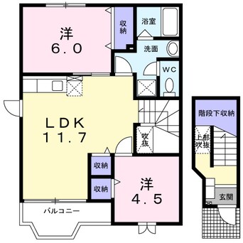 間取図 プリムローズ城東　Ｃ