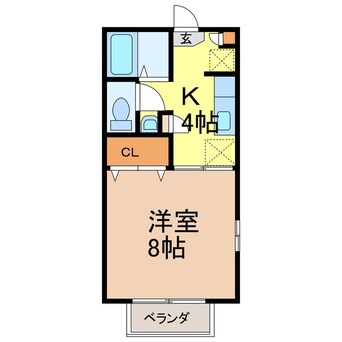 間取図 フレグランス西友　C