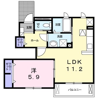 間取図 シャン・ド・フルールⅡ