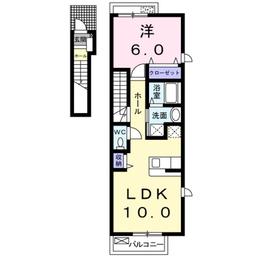 間取図 ミモザ