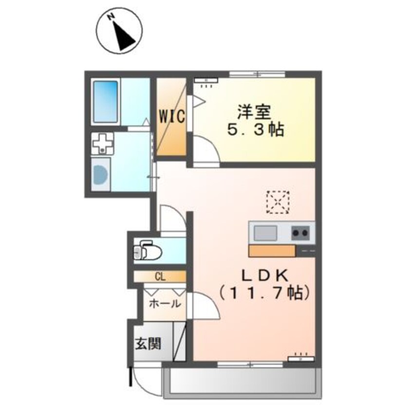 間取図 Ｈｏｔｔｏ　Ｈｏｕｓｅ（ホット　ハウス）