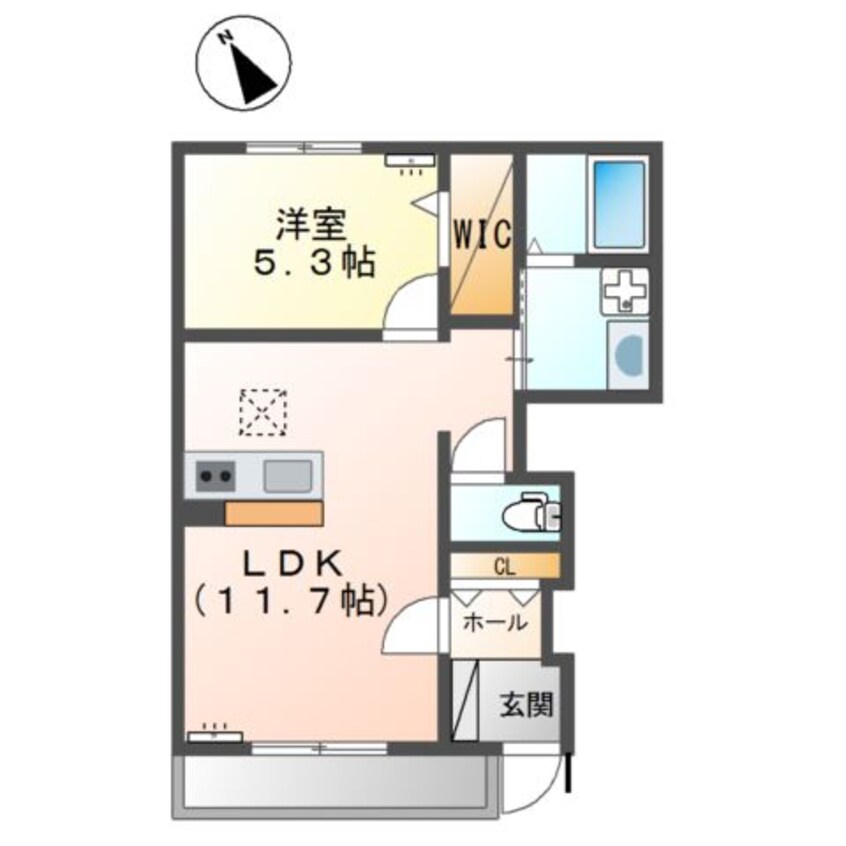 間取図 Ｈｏｔｔｏ　Ｈｏｕｓｅ（ホット　ハウス）