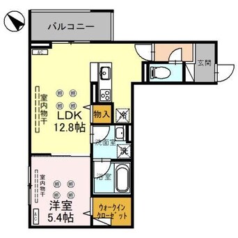 間取図 Ｄ-ＲＯＹＡＬ中央 ＥＡＳＴ