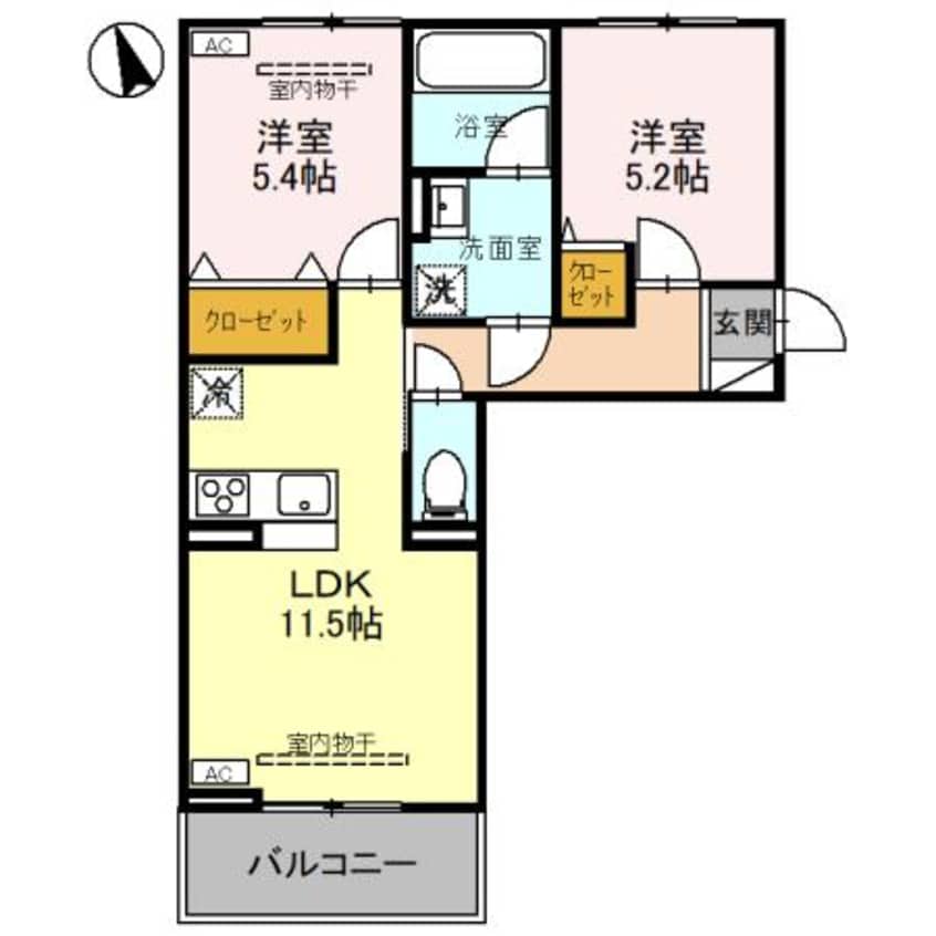間取図 ロータスシャトー