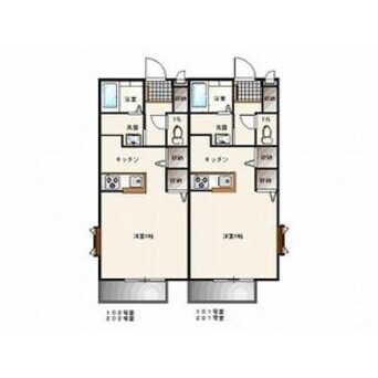 間取図 K・VILLAGE B棟