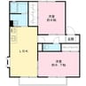 フォレストスクエアA棟 2LDKの間取り