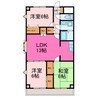 城南ウイング　パートⅢ 3LDKの間取り