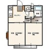 サンクレスト 2DKの間取り