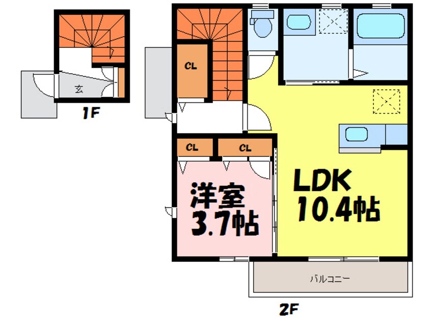 間取図 GENKI de 荘 大森