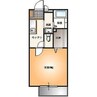 ソレジオ・M B棟 1Kの間取り