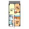 メゾン城山 2LDKの間取り