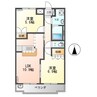 サンセットヒルズ 2LDKの間取り