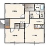 プランドール高島C棟 2LDKの間取り