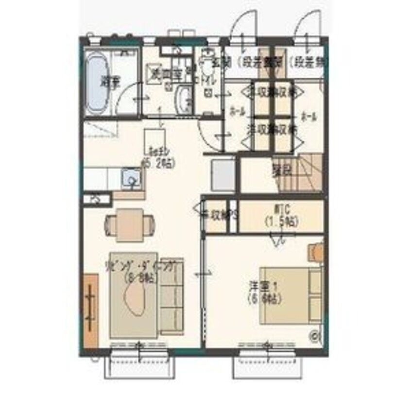 間取図 サンビレッジさくら　A棟