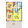 N・レジデンス 2LDKの間取り