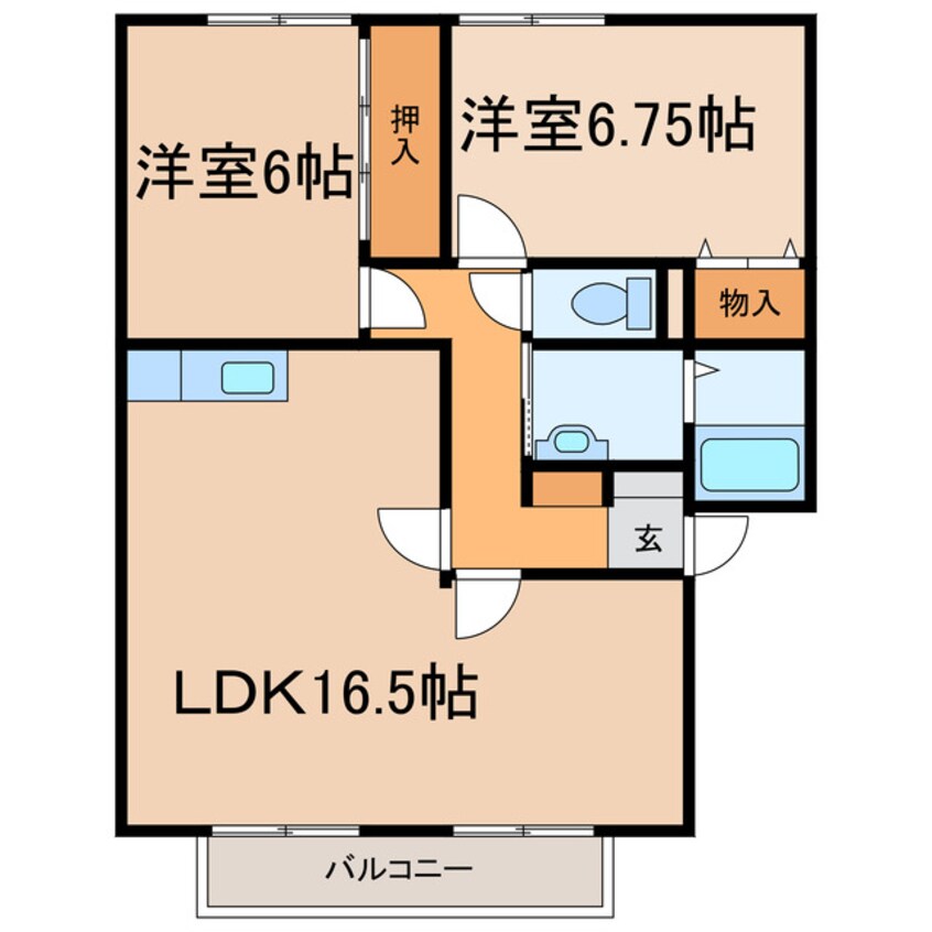 間取図 サンビレッジカムアンドエムG棟