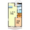 カルネドールキャトル 1LDKの間取り