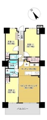 アトラスタワー小山城山町 3LDKの間取り
