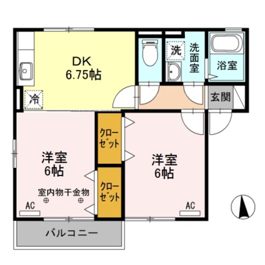 間取図 シャンベール Ｂ