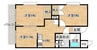 小山宮武マンション 3Kの間取り
