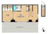 パレドール駅東 1LDKの間取り