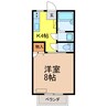 K＆Aハイツ 1Kの間取り