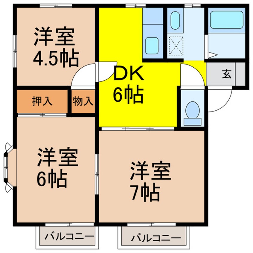 間取図 YMハイツ