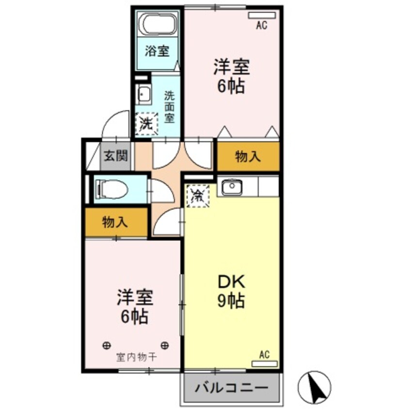 間取図 ハイツボナール